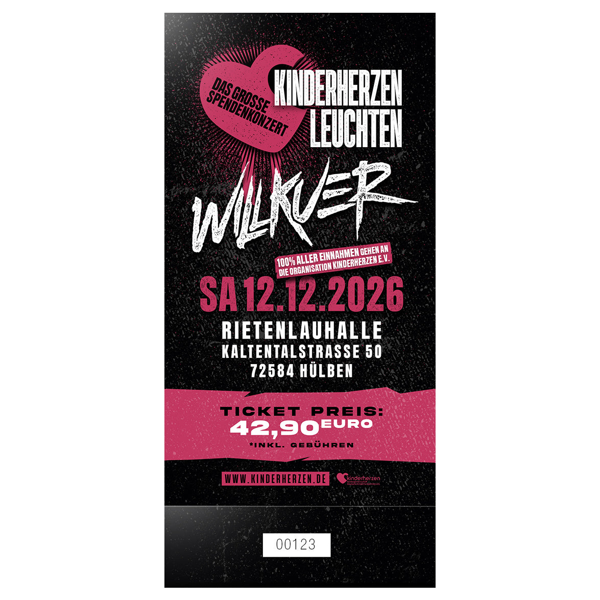 Kinderherzen leuchten 12.12.2026 - Einzelticket Erwachsener