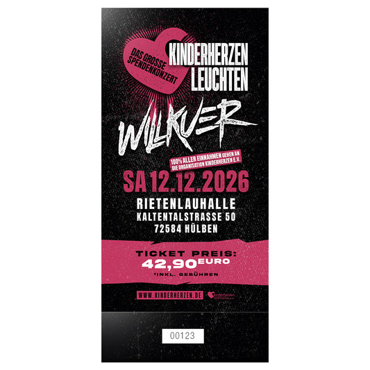 Kinderherzen leuchten 12.12.2026 - Einzelticket Erwachsener